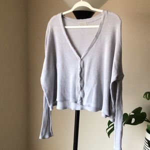 Oversized Crop knit cardigan